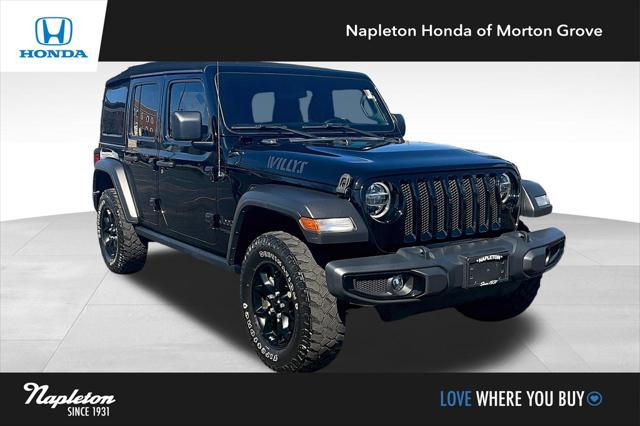 used 2021 Jeep Wrangler car, priced at $30,603