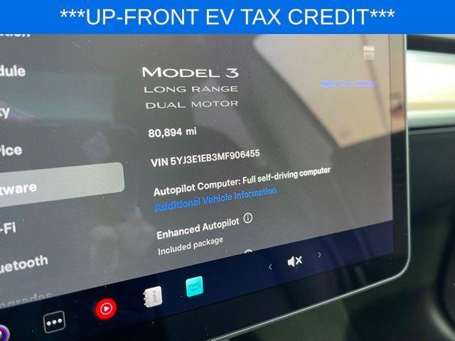 used 2021 Tesla Model 3 car, priced at $22,930