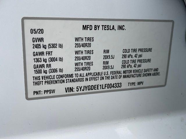 used 2020 Tesla Model Y car, priced at $29,990