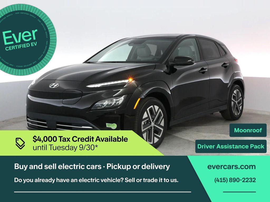 used 2023 Hyundai Kona EV car, priced at $24,499