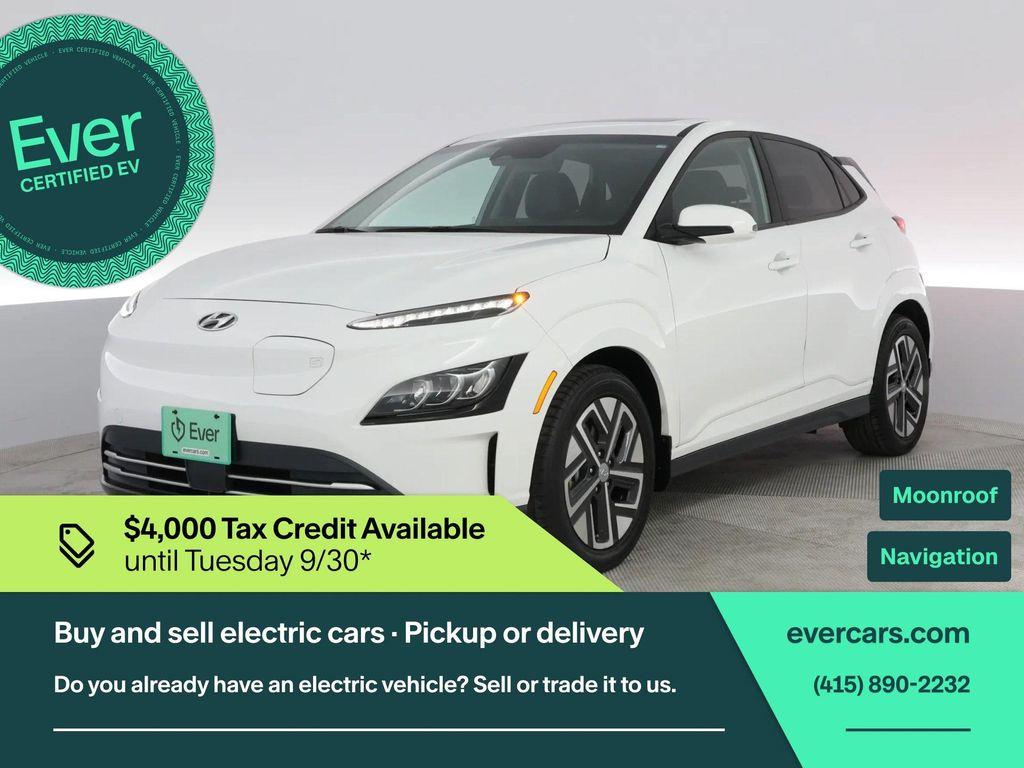 used 2022 Hyundai Kona EV car, priced at $23,099