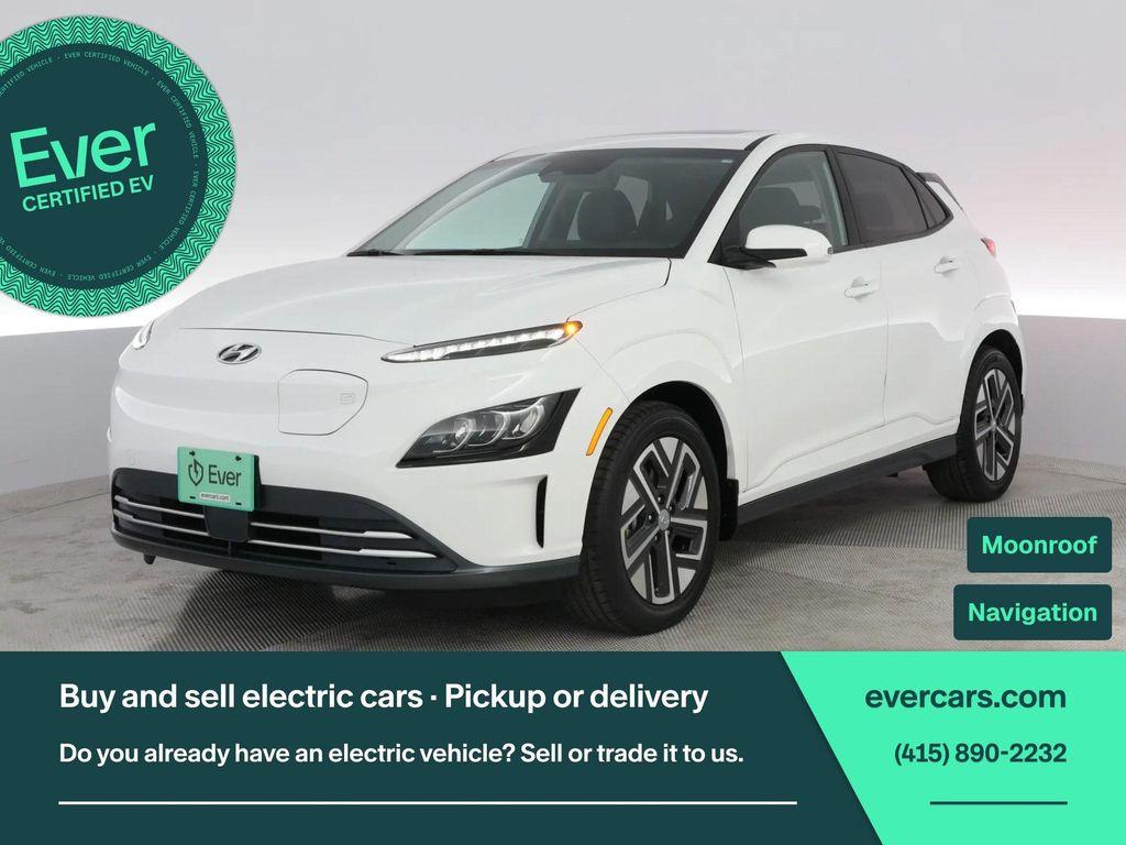 used 2022 Hyundai Kona EV car, priced at $22,999