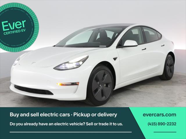 used 2023 Tesla Model 3 car, priced at $27,999