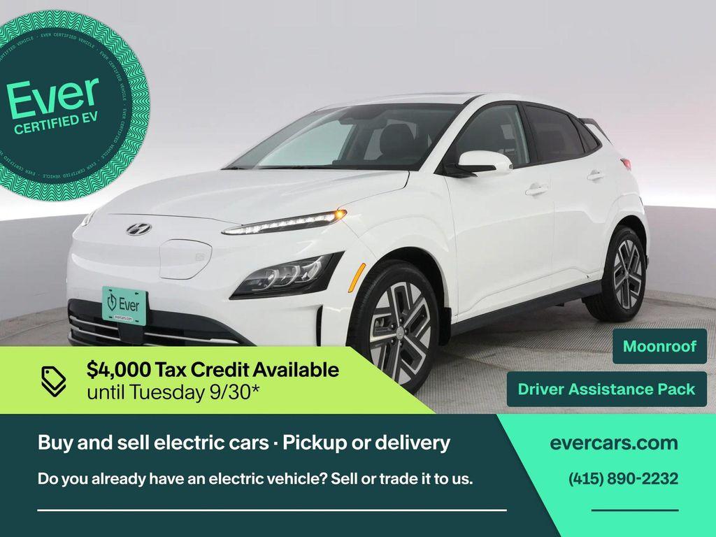 used 2022 Hyundai Kona EV car, priced at $23,099