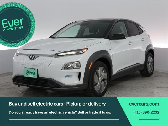 used 2020 Hyundai Kona EV car, priced at $15,999
