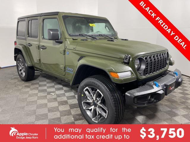 new 2024 Jeep Wrangler 4xe car, priced at $44,975