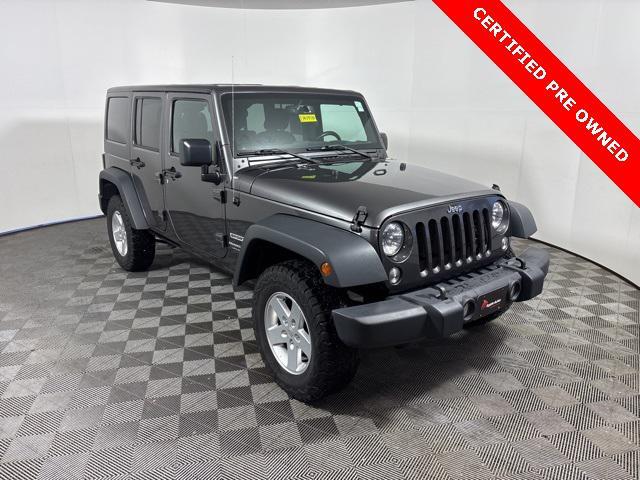 used 2018 Jeep Wrangler JK Unlimited car, priced at $23,443