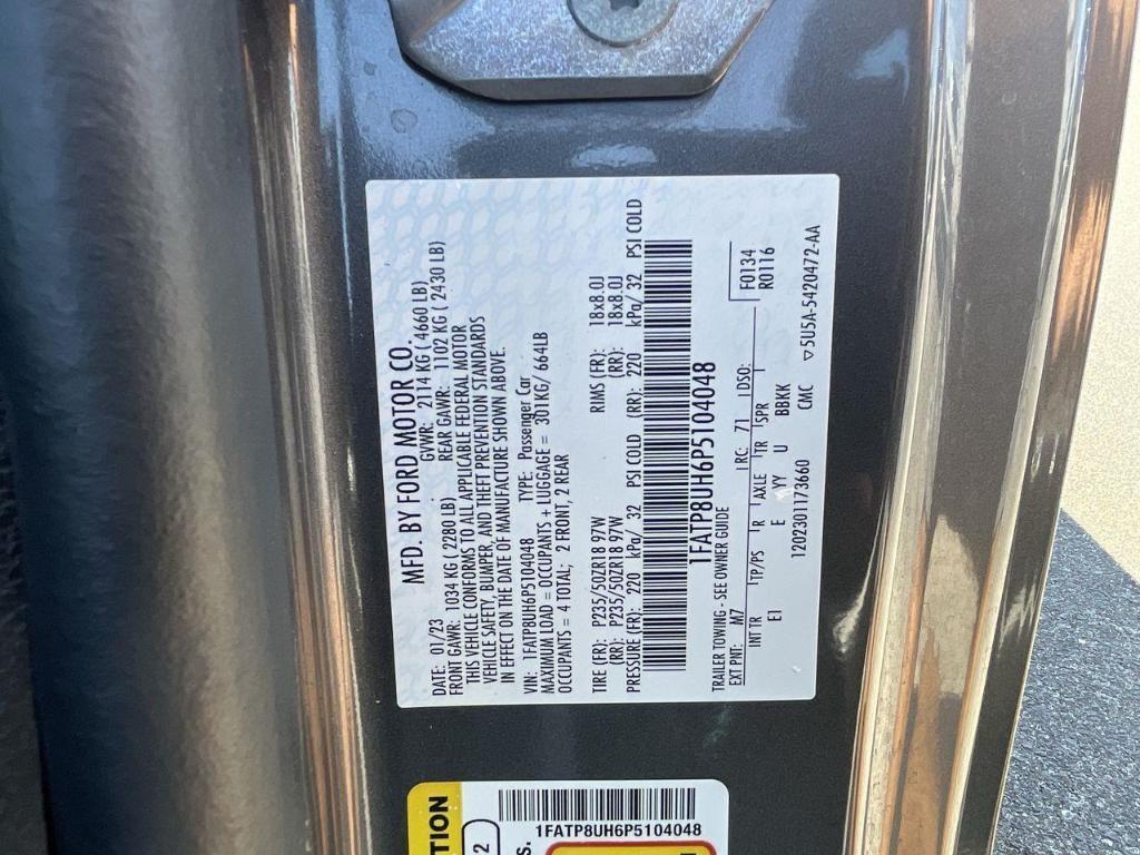 used 2023 Ford Mustang car, priced at $23,995