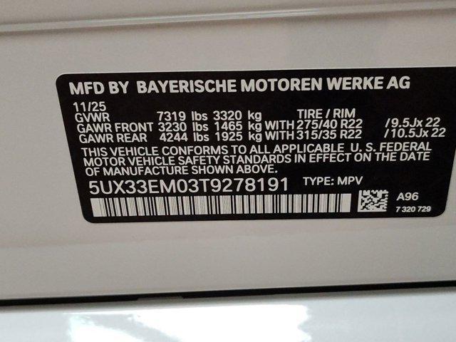 new 2026 BMW X7 car, priced at $121,575