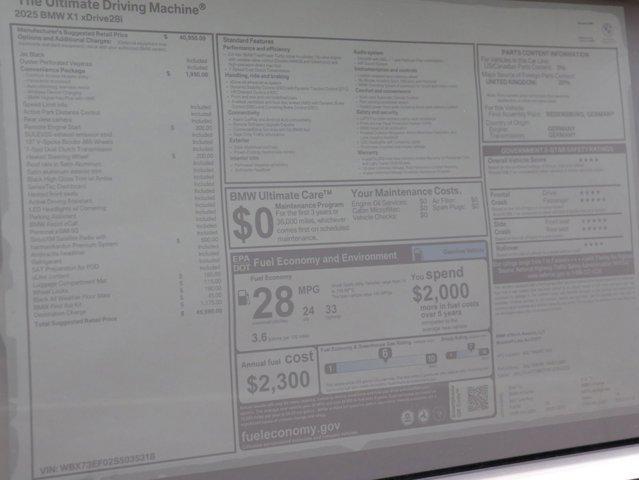 used 2025 BMW X1 car, priced at $42,943