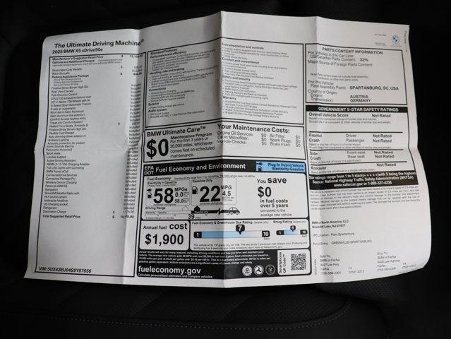 used 2025 BMW X5 PHEV car, priced at $70,842
