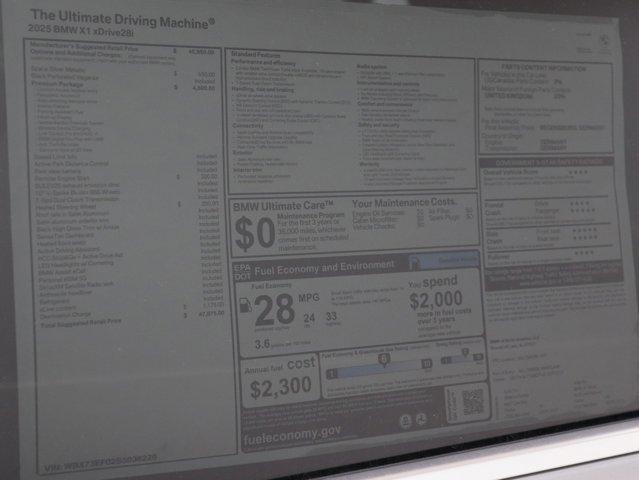 used 2025 BMW X1 car, priced at $45,483