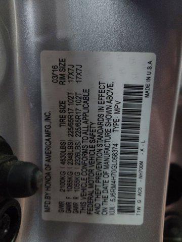 used 2016 Honda CR-V car, priced at $19,999