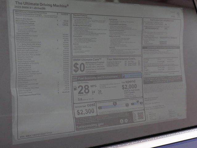 used 2025 BMW X1 car, priced at $43,563