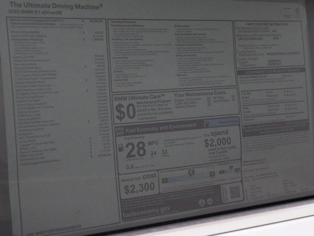 used 2025 BMW X1 car, priced at $45,292