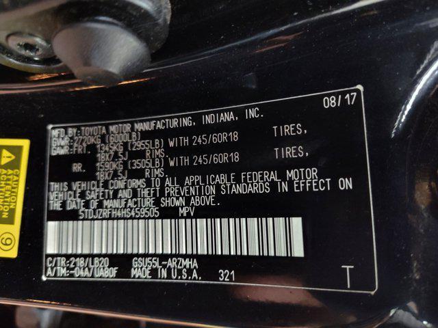 used 2017 Toyota Highlander car, priced at $19,999