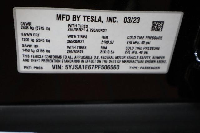 used 2023 Tesla Model S car, priced at $73,999