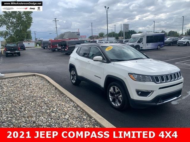 used 2021 Jeep Compass car, priced at $21,387