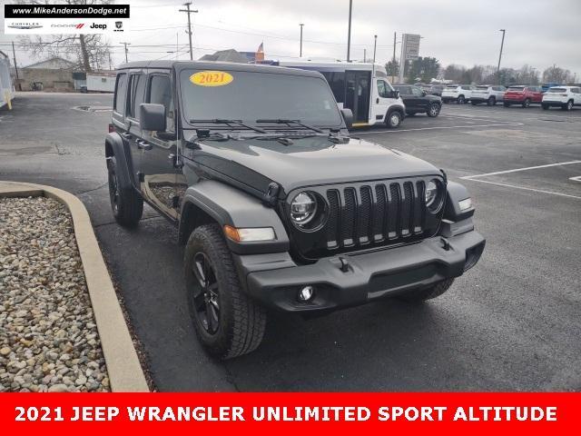 used 2021 Jeep Wrangler Unlimited car, priced at $28,257