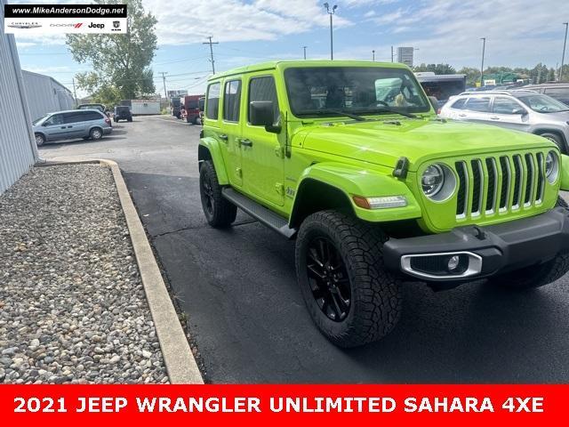 used 2021 Jeep Wrangler Unlimited 4xe car, priced at $33,940