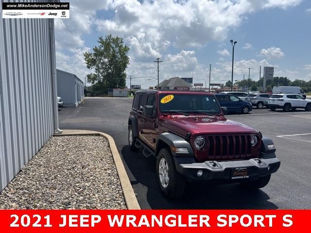 used 2021 Jeep Wrangler Unlimited car, priced at $30,897