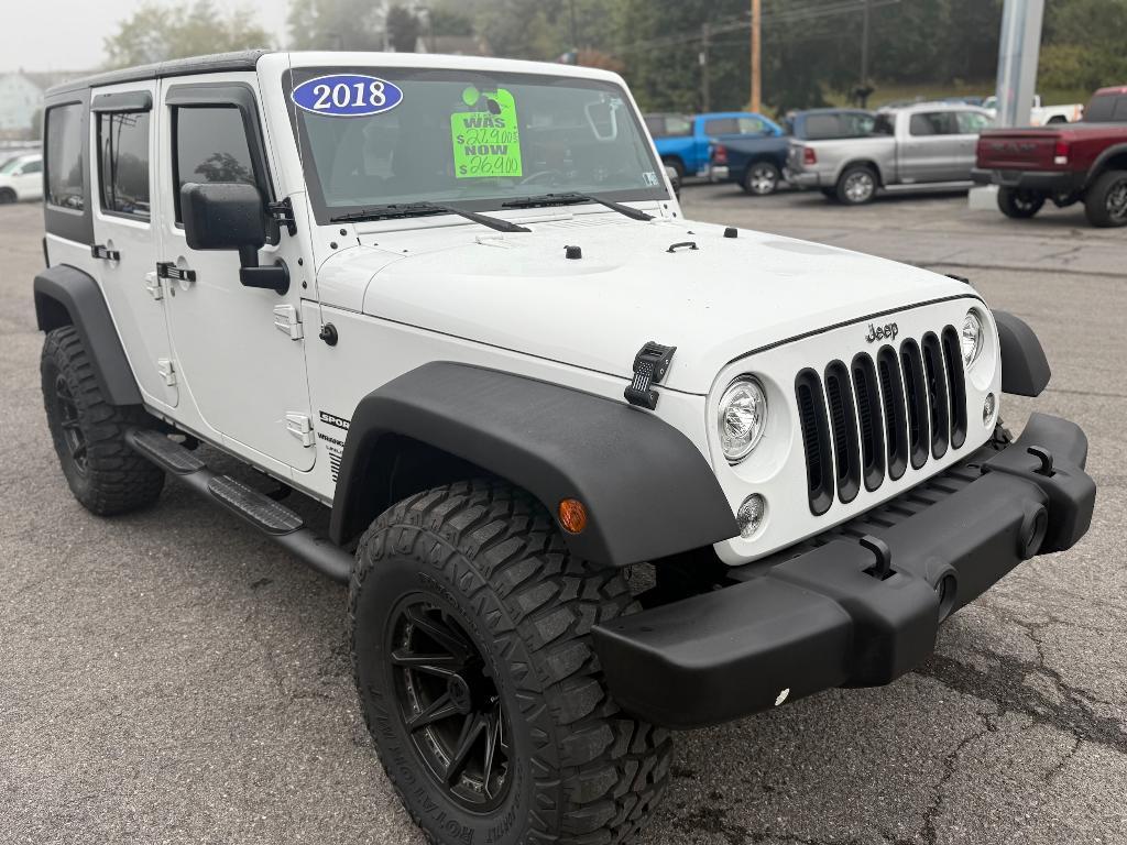 used 2018 Jeep Wrangler JK Unlimited car, priced at $26,900