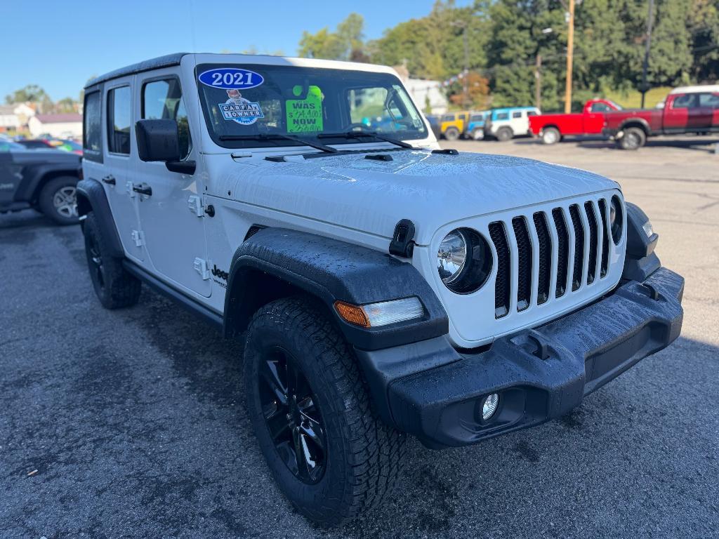 used 2021 Jeep Wrangler Unlimited car, priced at $33,850