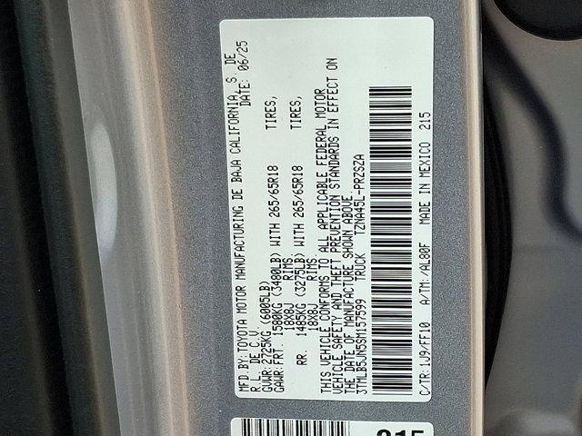 new 2025 Toyota Tacoma car, priced at $44,149