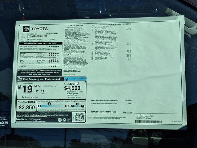 new 2024 Toyota Tundra car, priced at $56,071