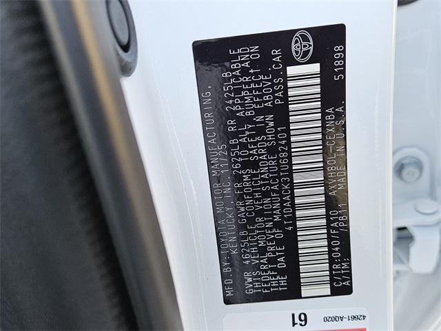 new 2026 Toyota Camry car, priced at $29,530