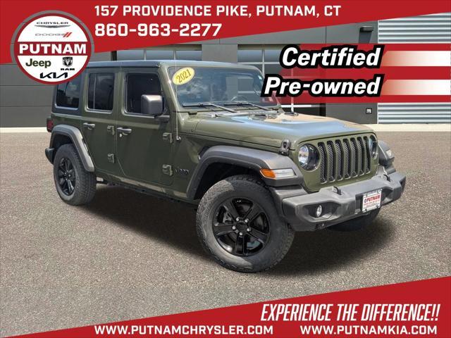 used 2021 Jeep Wrangler Unlimited car, priced at $27,999