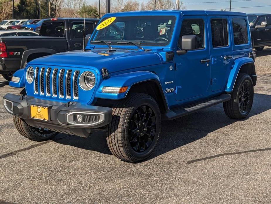 used 2021 Jeep Wrangler Unlimited 4xe car, priced at $36,999