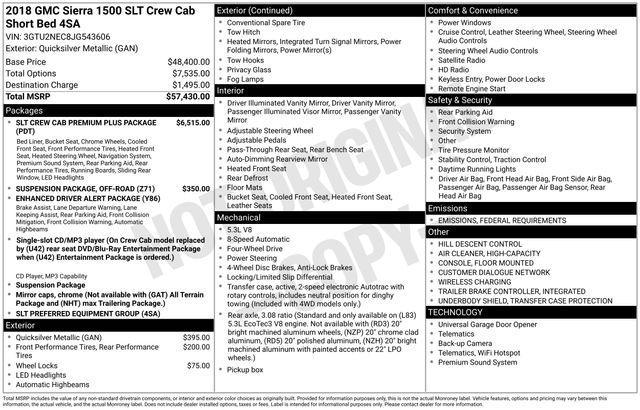 used 2018 GMC Sierra 1500 car, priced at $31,981