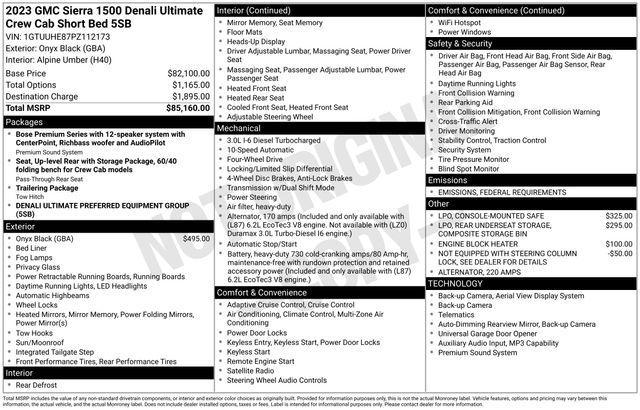 used 2023 GMC Sierra 1500 car, priced at $57,981