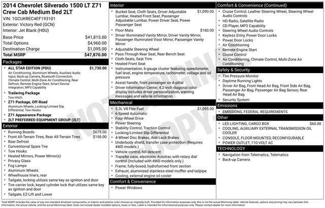 used 2014 Chevrolet Silverado 1500 car, priced at $18,411