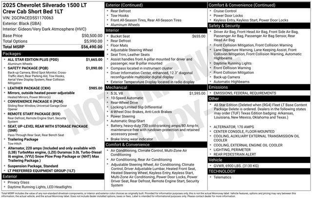 new 2025 Chevrolet Silverado 1500 car, priced at $51,995