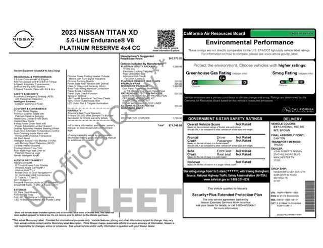used 2023 Nissan Titan XD car, priced at $51,217