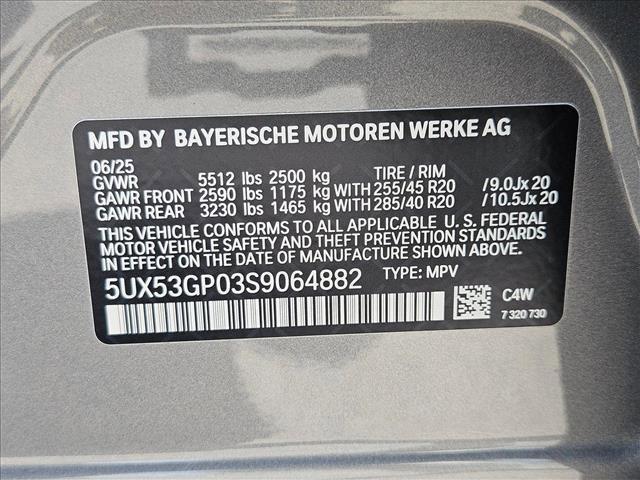 new 2025 BMW X3 car, priced at $56,060