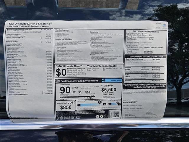 new 2024 BMW i7 car, priced at $110,445