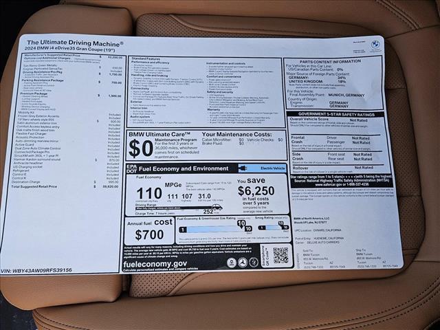 used 2024 BMW i4 Gran Coupe car, priced at $59,620