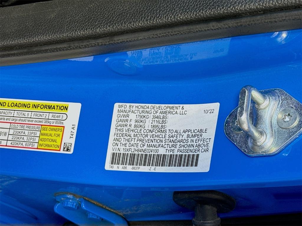 used 2022 Honda Civic car, priced at $24,430