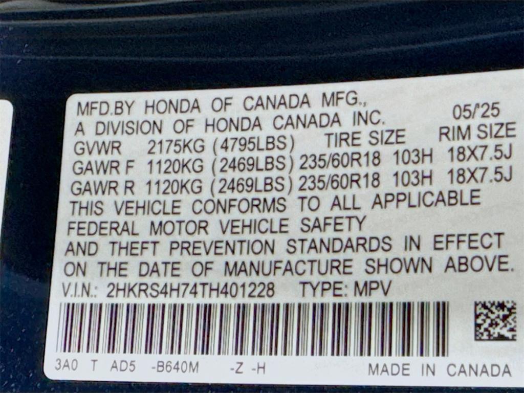 new 2026 Honda CR-V car, priced at $38,295