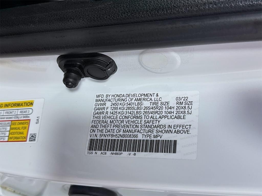 used 2022 Honda Passport car, priced at $31,420