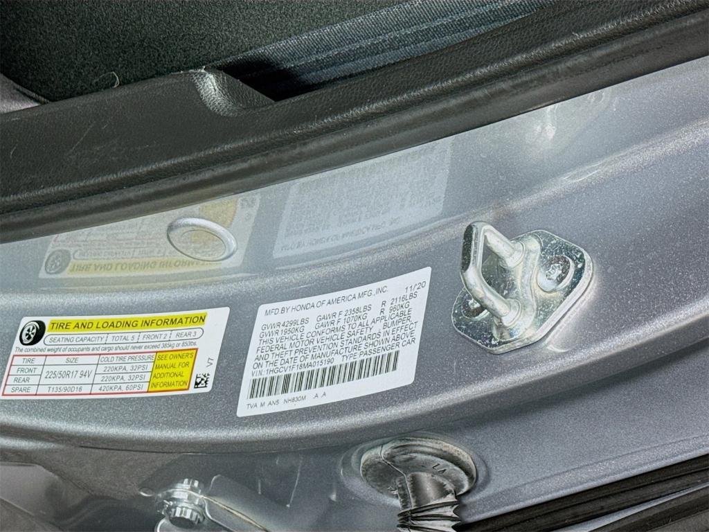 used 2021 Honda Accord car, priced at $21,960