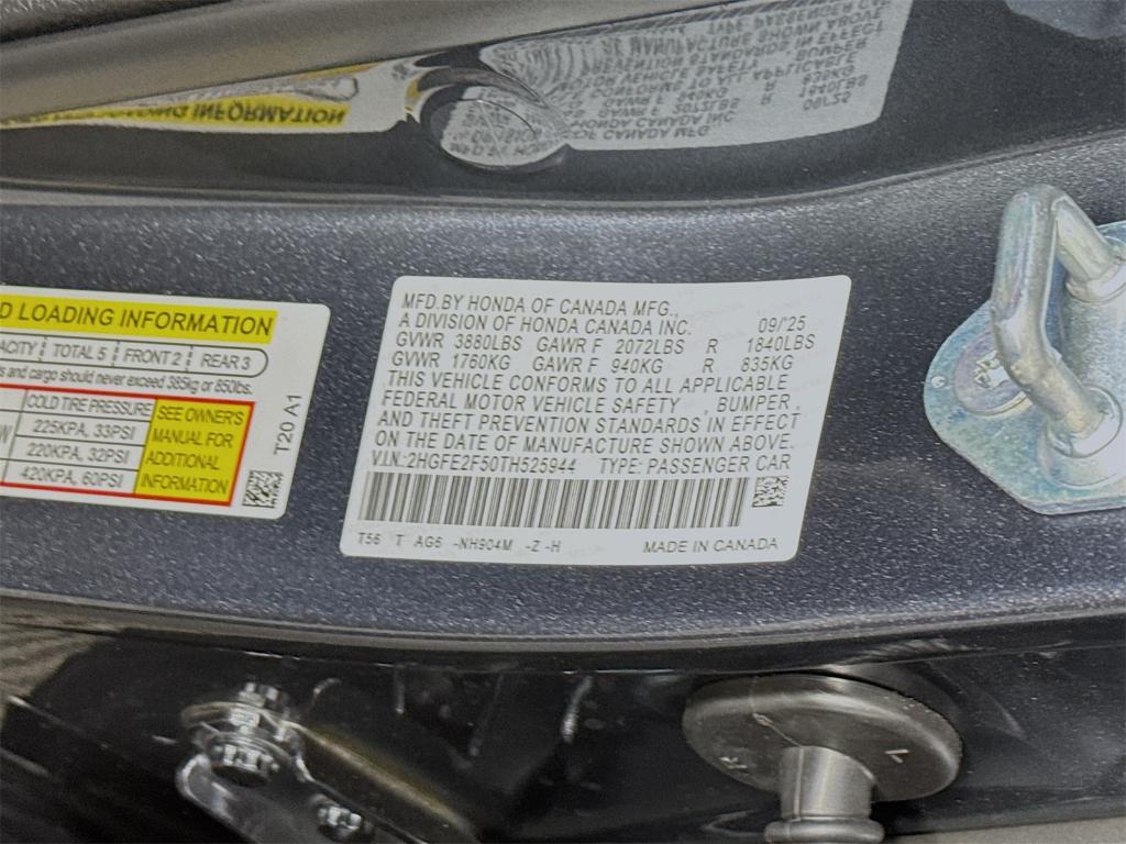new 2026 Honda Civic car, priced at $27,790
