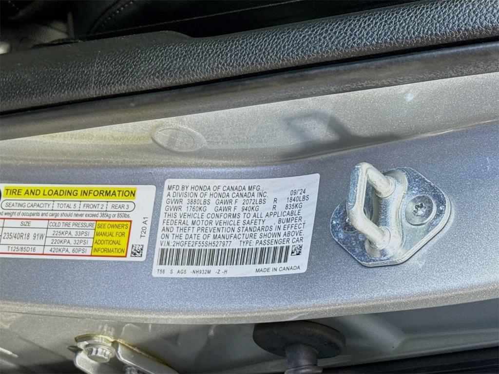 used 2025 Honda Civic car, priced at $28,635