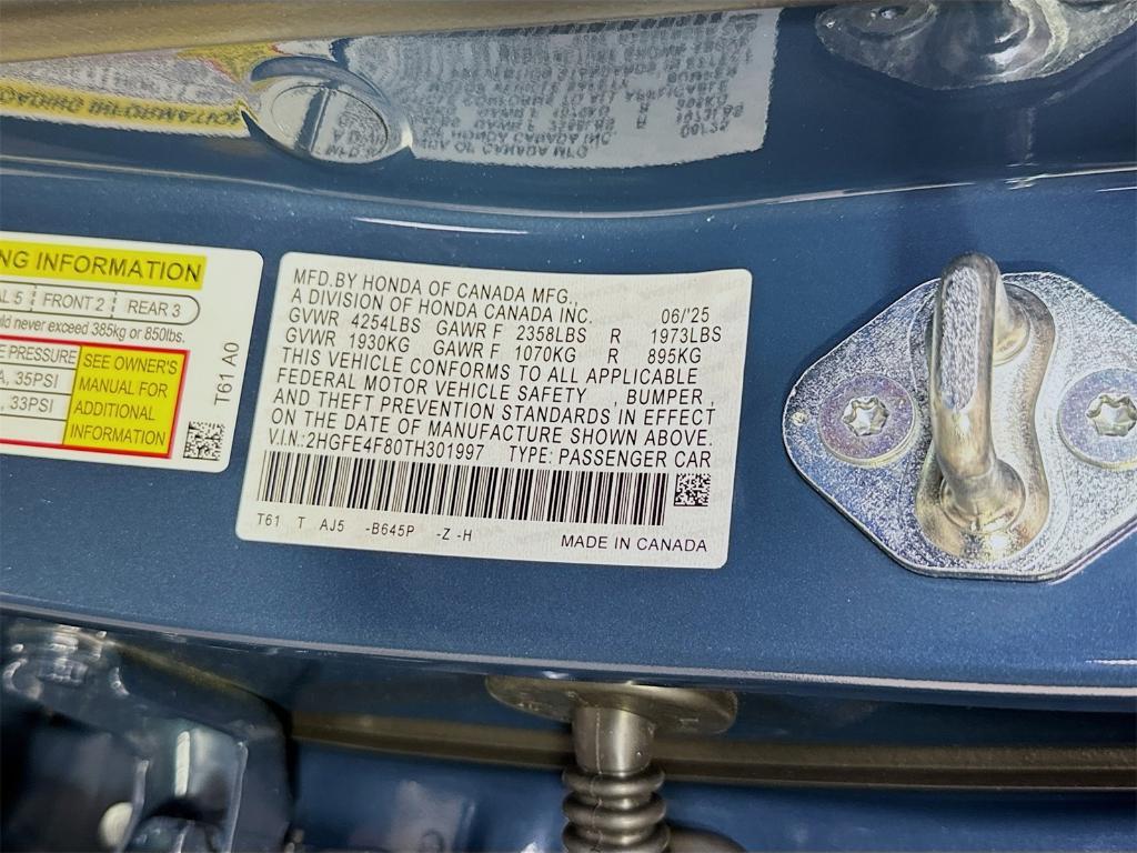 new 2026 Honda Civic Hybrid car, priced at $33,900