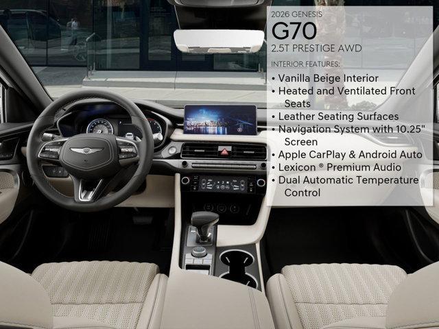 new 2026 Genesis G70 car, priced at $52,390
