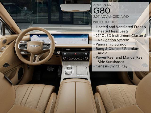 new 2026 Genesis G80 car, priced at $66,675
