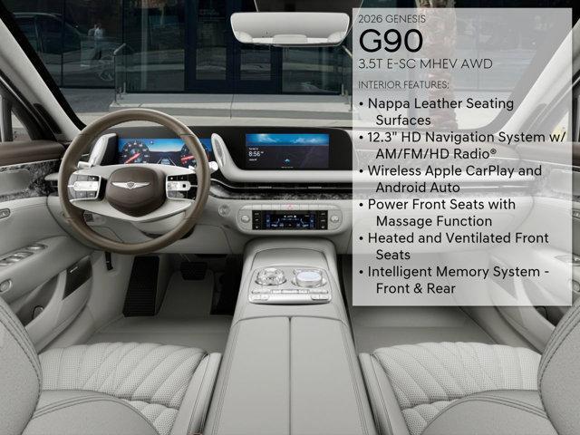 new 2026 Genesis G90 car, priced at $105,450